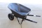 Dual-Wheel 10 Cu.Ft. Poly Wheelbarrow.  New!