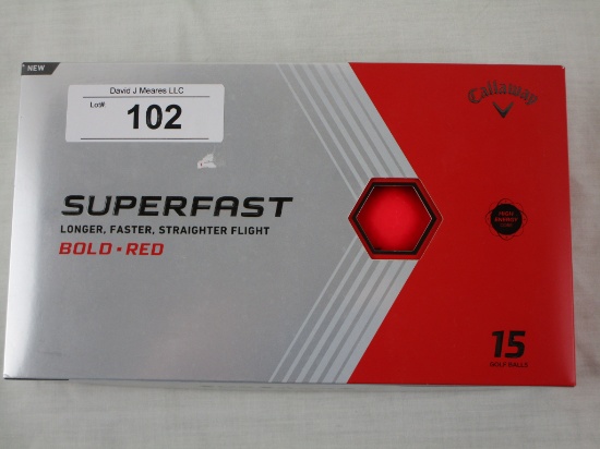 Callaway SuperFast Bold-Red Golf Balls (15 Total)