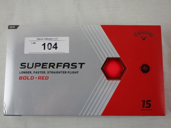 Callaway SuperFast Bold-Red Golf Balls (15 Total)