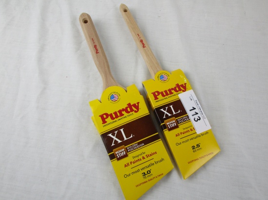 2 Purdy Paint Brushes - 2.5" and 3.0" Brush
