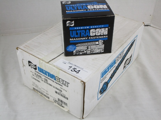 6 Boxes of UltraCon Blue 1/4" x 1-1/4" Fasteners
