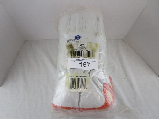 12 Pair of Westchester Leather Work Gloves (3XL)