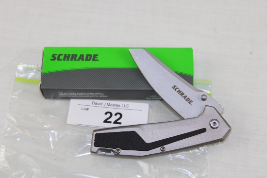 Schrade Bead Blast Lock-Blade Knife.  New!