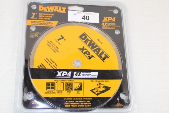 DeWalt XP4 Wet Cutting 7" Continuous Rim Blade