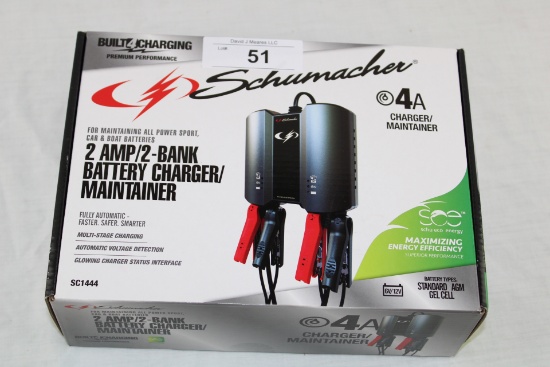 Schumacher 2 Amp/2-Bank Battery Charger/Maintainer
