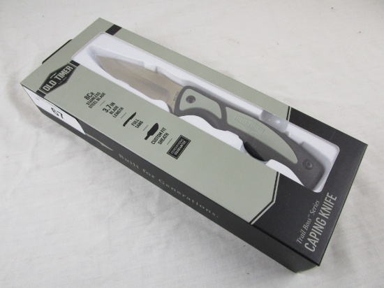 Old Timer "Trail Boss" Series Caping Knife w/Sheath