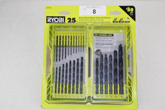 Ryobi 25 Pc. Round Shank Black Oxide Drill Bit Set