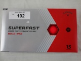 Callaway SuperFast Bold-Red Golf Balls (15 Total)