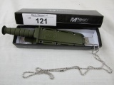 Mtech Tactical Issue Olive Fixed Blade Knife. New!