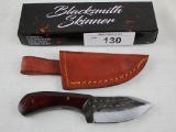 SZCO Blacksmith Skinner Knife w/Leather Sheath