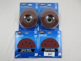 HART 2 Pc. Flap Disc and 2 Packs of Sanding Discs