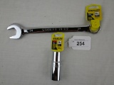 Stanley 24mm Combo Wrench and 23mm Socket