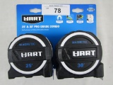 HART 25' & 30' Pro Grade Combo Tape Measures