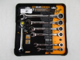 GearWrench 7 Pc. SAE Ratcheting Combo Wrench Set