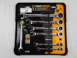GearWrench 7 Pc. SAE Ratcheting Combo Wrench Set