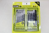 Ryobi 15 Pc. Hex Shank Black Oxide Drill Bit Set