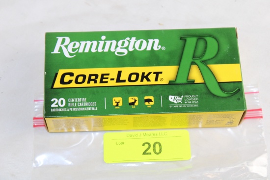 20 Rounds of Remington .30-30 WIN. Core-Lokt 170 Gr. Ammo