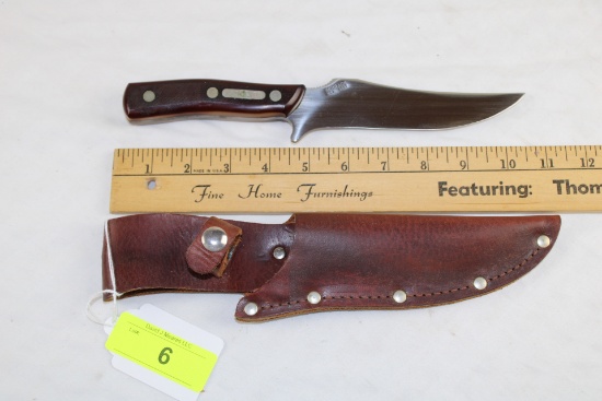 Schrade "Old Timer" 150T Hunting Knife w/Leather Sheath