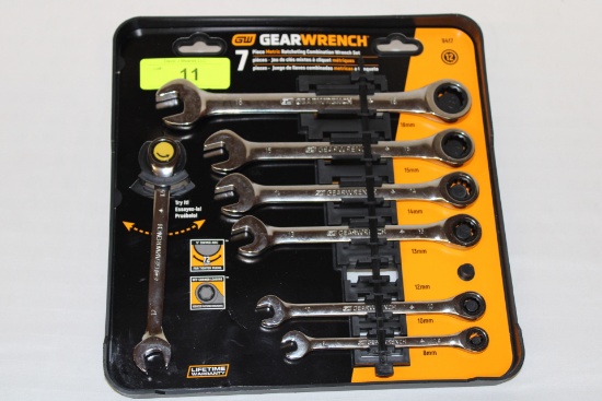 GearWrench 7 Pc. Metric Ratcheting Combination Wrench Set