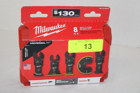 Milwaukee 8 Pc. Multi-Tool Blade Kit.  New!