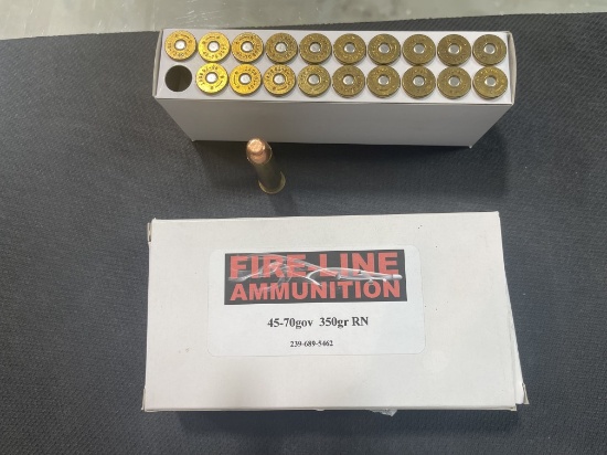 20 Rounds Fire-Line Reloads in 45-70gov
