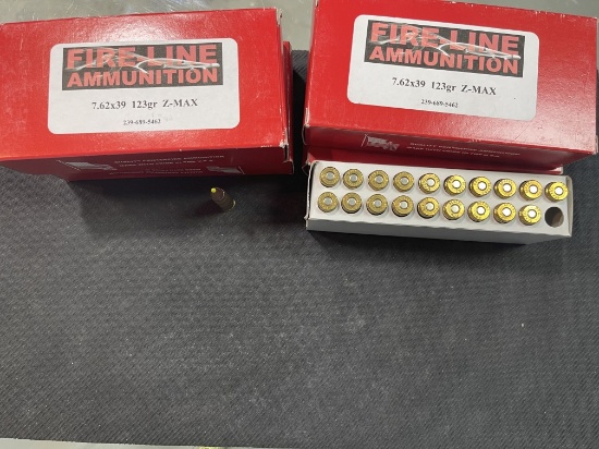 80 Rounds Fire-Line Reloads in 7.62x39mm
