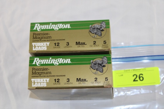 20 Rounds of Remington .12 Ga. "Premier Magnum" Shells
