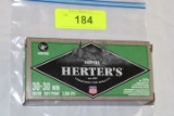 20 Rounds of Herter's .30-30 WIN. 150Gr. Soft Point Ammo
