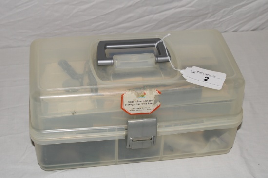 Tackle Box with Turkey Hunting and Other Supplies