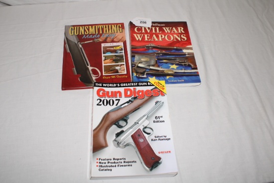 3 Books - Civil War Weapons, Gun Digest and Gunsmithing