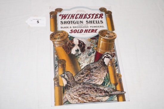 Winchester Shotgun Shells Metal Sign