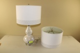 Pearl Colored Lamp with Extra Shade