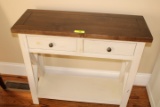 Two Drawer Wall Table