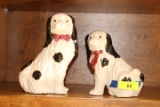 (2) Staffordshire Style Dogs
