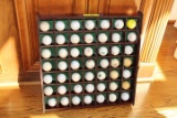 Shadow Box with 49 Golf Balls