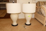 (2) Crackle Style Lamps