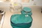 Cake Plate, Pyrex Dish w/Carrying Case and 2-Tier Dish