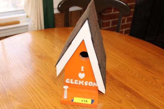 "I Love Clemson" Bird House