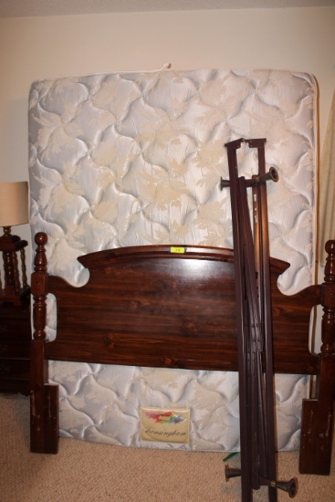 Queen Size Headboard and Rails