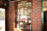 4 Shelves of Misc. Glassware and Décor Items
