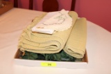 Box Lot of Table Place Mats and Napkins w/Rings