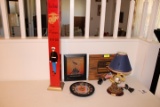 Marine Post, Clock, Plaque, Lamp