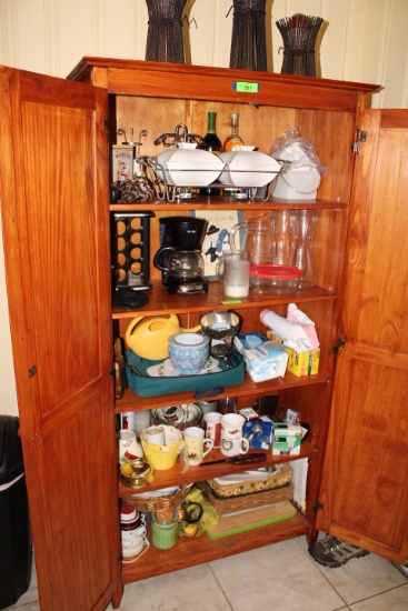 Contents Only of 2-Door Kitchen Cabinet