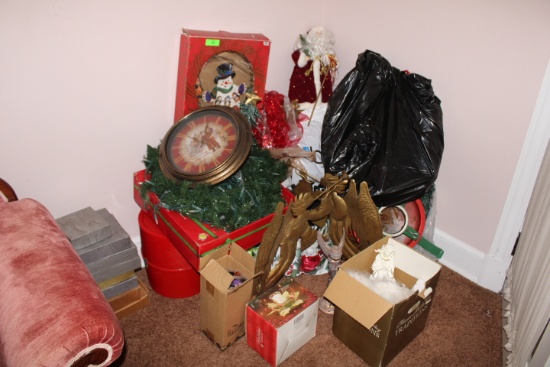 1 Large Lot of Christmas Decorations