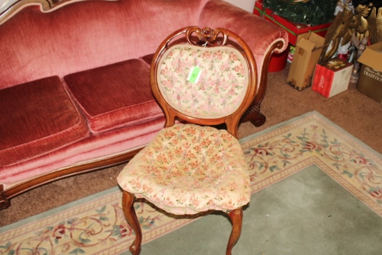 Rose Carved Style Side Chair