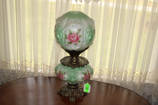 Lions Head Gone with the Wind Style Globe Lamp
