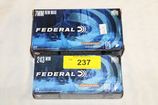 20 Rounds of .243 WIN. And 20 Rds. Of 7mm REM MAG Ammo
