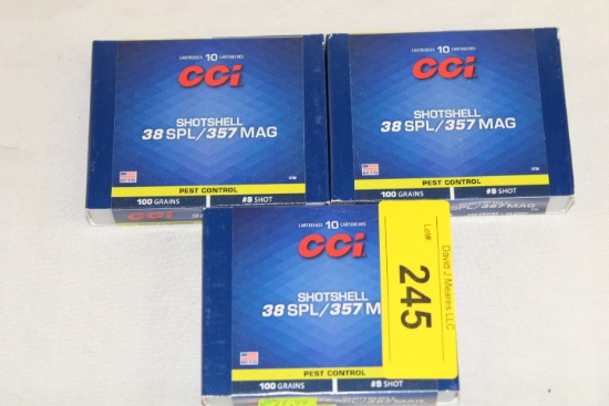 30 Rounds of CCI .38 SPL/357 MAG Shotshells -Pest Control