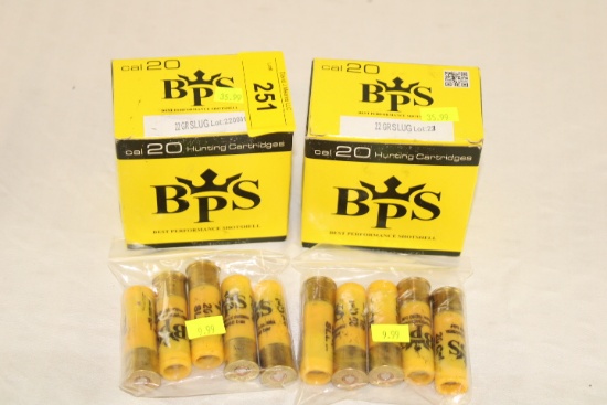 60 Rounds of BPS .20 Ga. 2 3/4" Slugs