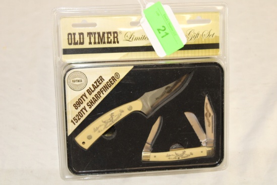 Schrade "Old Timer" Limited Edition Gift Set of Knives. New!